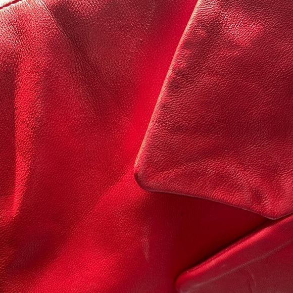 Brandon Thomas leather jacket, red, size L - Picture 7 of 7